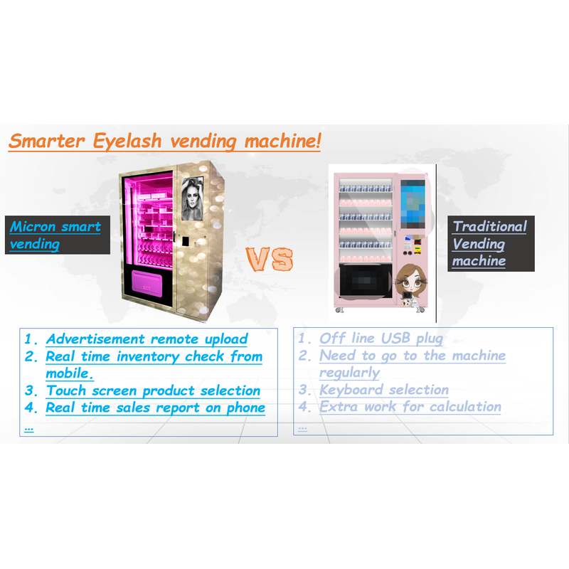 cosmetics smart touch screen vending machine beauty vending vending machine with advertising screen